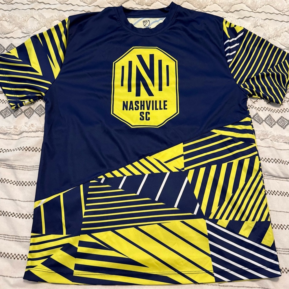 Adidas Nashville SC Blue and Yellow Youth Jersey